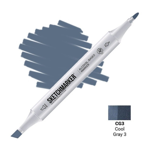 Маркер Sketchmarker CG3 Cool gray 3 (Прохладный серый 3) SM-CG3
