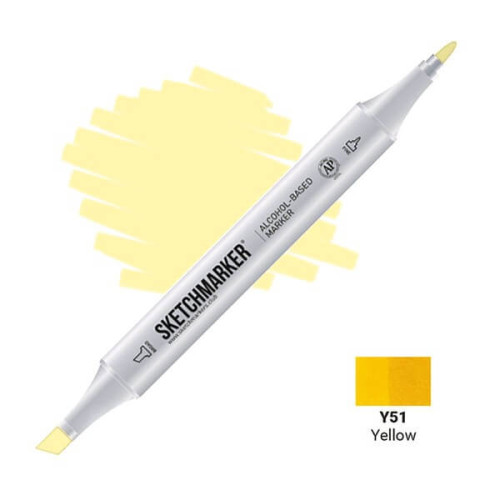 Маркер Sketchmarker Y51 Yellow (Желтый) SM-Y51