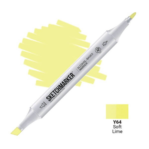 Маркер Sketchmarker Y64 Soft Lime (Мягкий лайм) SM-Y64