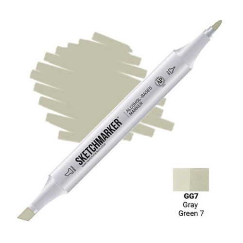 Маркер Sketchmarker GG7 Gray Green 7 (Серо-зелёный 7) SM-GG7