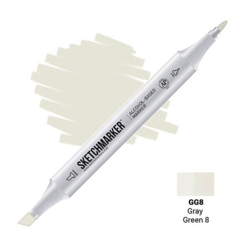 Маркер Sketchmarker GG8 Gray Green 8 (Серо-зелёный 8) SM-GG8