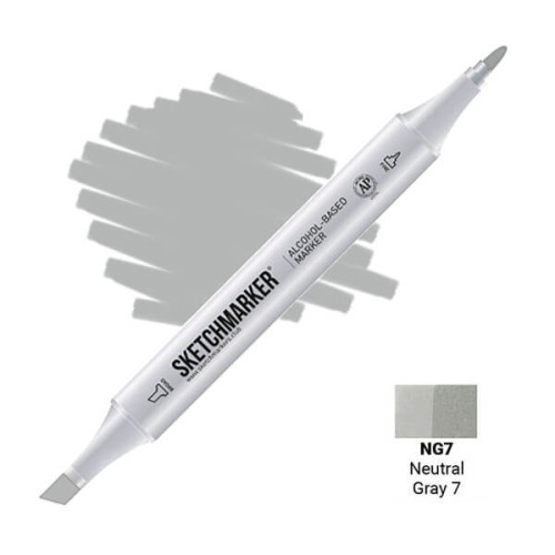 Маркер Sketchmarker NG7 Neutral Gray 7 (Нейтральный серый 7) SM-NG7