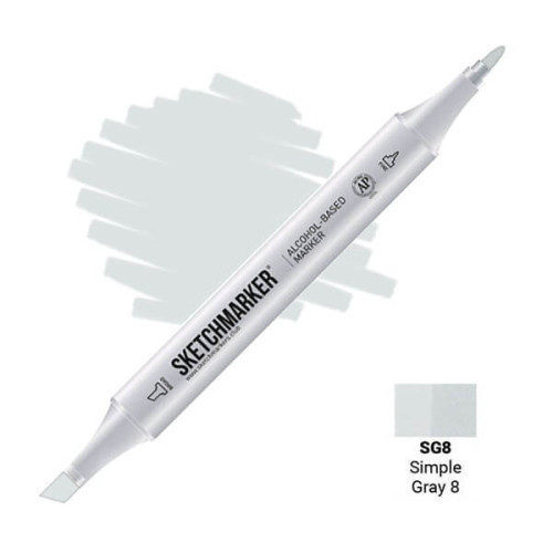 Маркер Sketchmarker SG8 Простой серый 8 (Simple Gray 8) SM-SG8