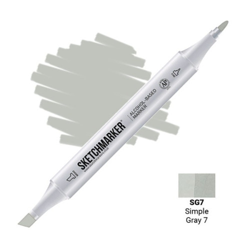 Маркер Sketchmarker SG7 Simple Gray 7 (Простой серый 7) SM-SG7