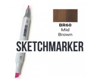 Маркер Sketchmarker BR60 Mid Brown (Средний коричневый) SM-BR60