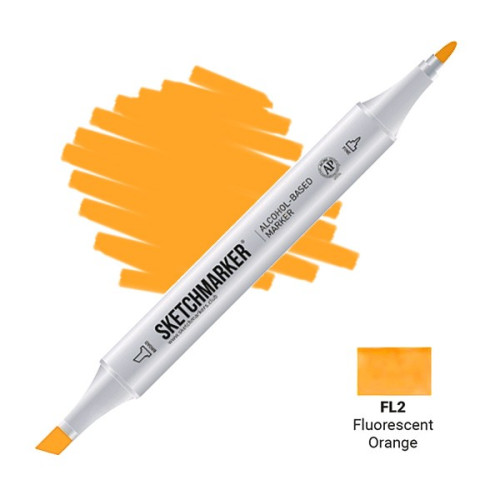 Маркер SketchMarker Флуоресцентный оранжевый FL2