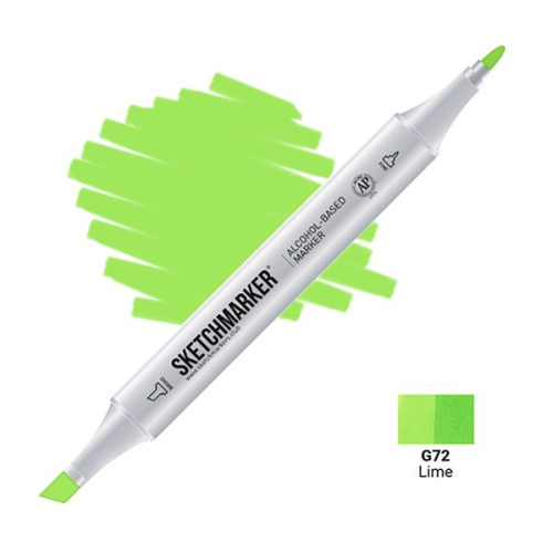 Маркер SketchMarker Зеленый лайм G72