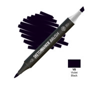 Маркер SketchMarker Brush VB Фіолетово-чорний SMB-VB