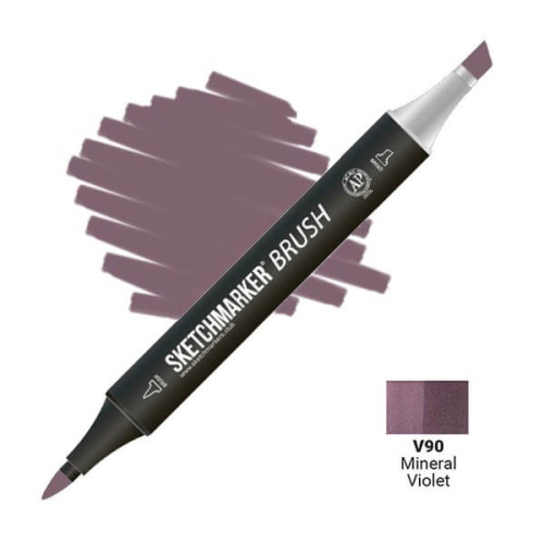 Маркер SketchMarker Brush V90 Фиолетовый минерал SMB-V90