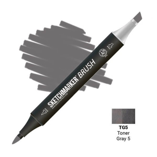 Маркер SketchMarker Brush TG5 Тонированный серый 5 SMB-TG5