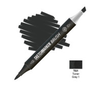 Маркер SketchMarker Brush TG1 Тонированный серый 1 SMB-TG1