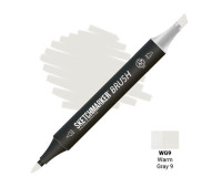 Маркер SketchMarker Brush WG9 Warm Gray 9 (Теплый серый 9) SMB-WG9