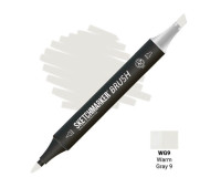 Маркер SketchMarker Brush WG9 Warm Gray 9 (Теплый серый 9) SMB-WG9