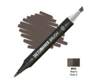 Маркер SketchMarker Brush WG2 Теплий сірий 2 SMB-WG2
