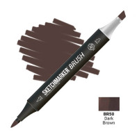 Маркер SketchMarker Brush BR50 Темно-коричневый SMB-BR50