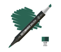Маркер SketchMarker Brush G120 Dark Green (Темный зеленый) SMB-G120