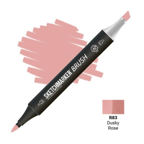 Маркер SketchMarker Brush R83 Dusky Rose (Тёмная роза) SMB-R83