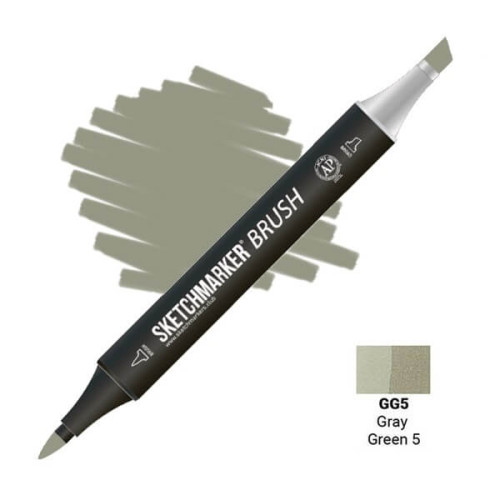 Маркер SketchMarker Brush GG5 Серо-зеленый 5 SMB-GG5