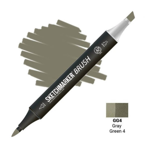 Маркер SketchMarker Brush GG4 Серо-зеленый 4 SMB-GG4