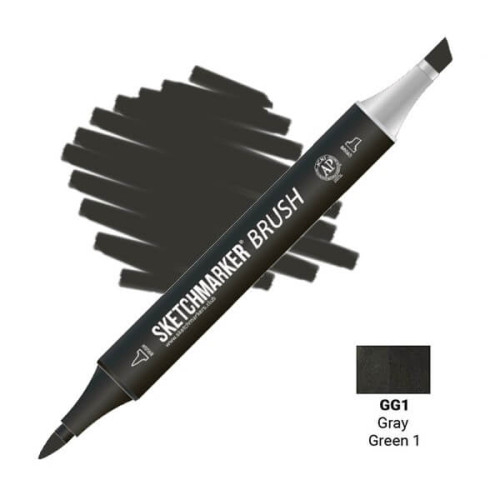 Маркер SketchMarker Brush GG1 Сіро-зелений 1 SMB-GG1