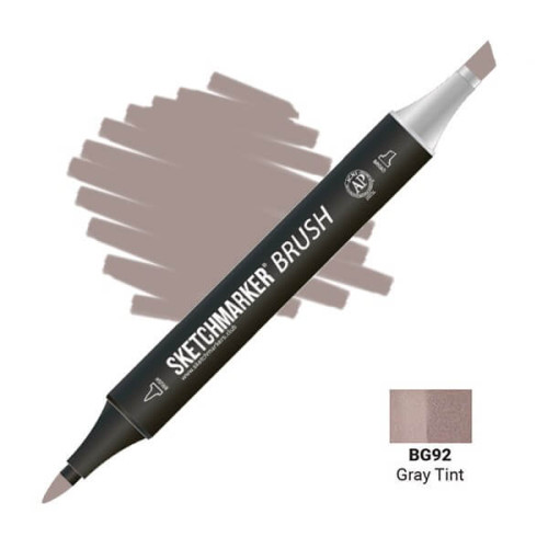 Маркер SketchMarker Brush BG92 Серый насыщенный SMB-BG92