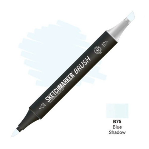 Маркер SketchMarker Brush B75 Blue Shadow (Синяя тень) SMB-B75