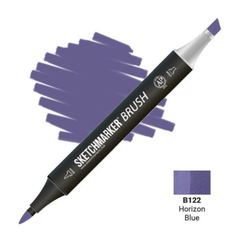 Маркер SketchMarker Brush B122 Синій горизонт SMB-B122