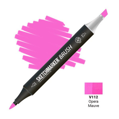 Маркер SketchMarker Brush V112 Opera Mauve (Розовато-лиловый) SMB-V112