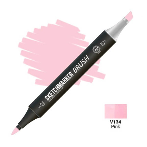 Маркер SketchMarker Brush V134 Pink (Розовый) SMB-V134