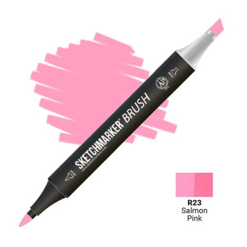 Маркер SketchMarker Brush R23 Salmon Pink (Розовый лососевый) SMB-R23