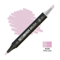 Маркер SketchMarker Brush V124 Pink Lace (Розовые кружева) SMB-V124