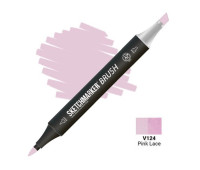 Маркер SketchMarker Brush V124 Pink Lace (Розовые кружева) SMB-V124