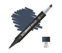 Маркер SketchMarker Brush CG1 Прохладный серый 1 SMB-CG1