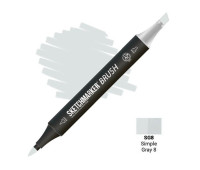 Маркер SketchMarker Brush SG8 Простий сірий 8 (Simple Gray 8) SMB-SG8