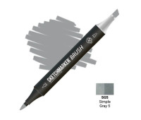 Маркер SketchMarker Brush SG5 Simple Gray 5 (Простий сірий 5) SMB-SG5