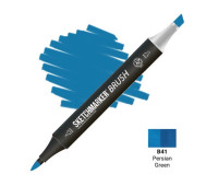 Маркер SketchMarker Brush B41 Persian Green (Персидский зеленый) SMB-B41