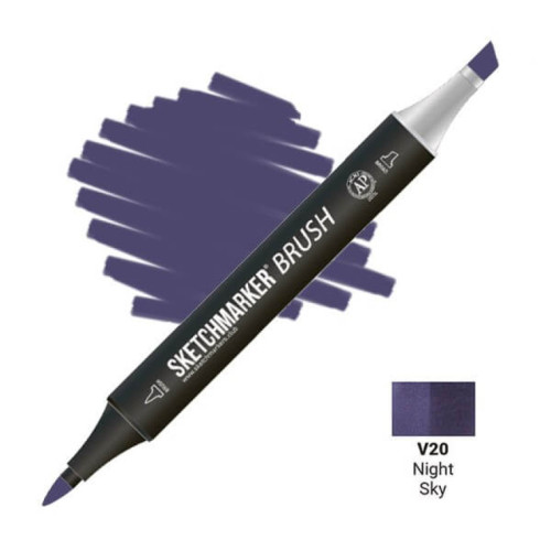 Маркер SketchMarker Brush V20 Night Sky (Ночное небо) SMB-V20