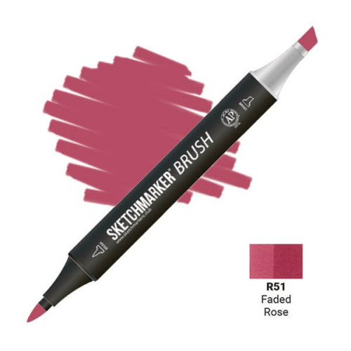 Маркер SketchMarker Brush R51 Faded rose (Зівяла троянда) SMB-R51