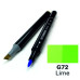 Маркер SketchMarker Brush G72 Зеленый лайм SMB-G72