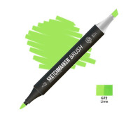 Маркер SketchMarker Brush G72 Зелений лайм SMB-G72