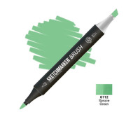 Маркер SketchMarker Brush G112 Spruce Green (Зеленая ель) SMB-G112
