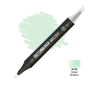 Маркер SketchMarker Brush G124 Green Shadow (Зеленый полумрак) SMB-G124