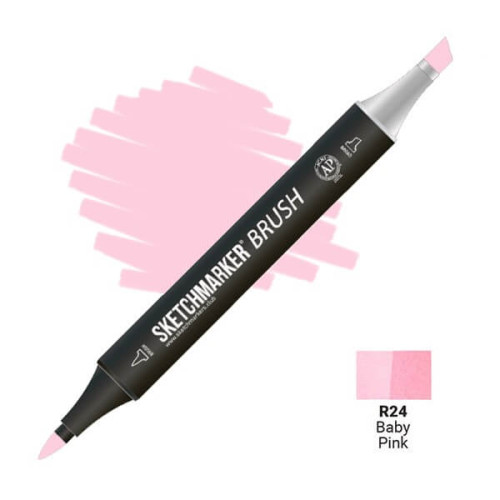 Маркер SketchMarker Brush R24 Baby Pink (Детский розовый) SMB-R24