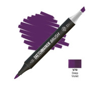 Маркер SketchMarker Brush V70 Deep Violet (Глубокий фиолетовый) SMB-V70