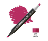 Маркер SketchMarker Brush R21 Deep Magenta (Глубокий Пурпурный) SMB-R21