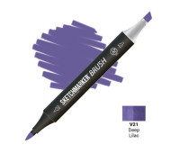 Маркер SketchMarker Brush V21 Deep Lilac (Глибокий бузковий) SMB-V21
