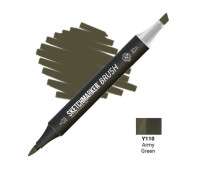 Маркер SketchMarker Brush Y110 Army Green (Армейский зелёный) SMB-Y110