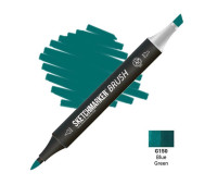 Маркер SketchMarker Brush G150 Blue Green (Синевато-зеленый) SMB-G150