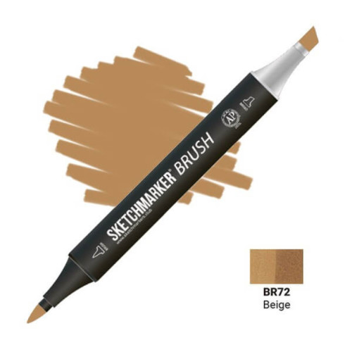 Маркер SketchMarker Brush BR72 Бежевый SMB-BR72