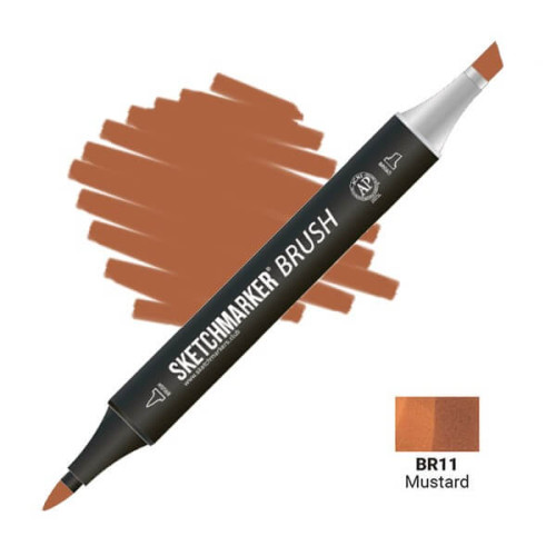 Маркер SketchMarker Brush BR11 Mustard (Горчица) SMB-BR11